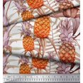thumbnail image 3 of Soimoi Velvet Fabric Leaves & Pine Fruits Decor Fabric Printed Yard 58 Inch Wide, 3 of 3