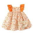 thumbnail image 1 of 2025 Princesse Florale Plage Vacances Année 12 Robes Formelles Deux Pièces Sac Volants Robe d'Été Robe de Noël Ensemble s Robe Sans Manches Ensemble Robes s, 1 of 3