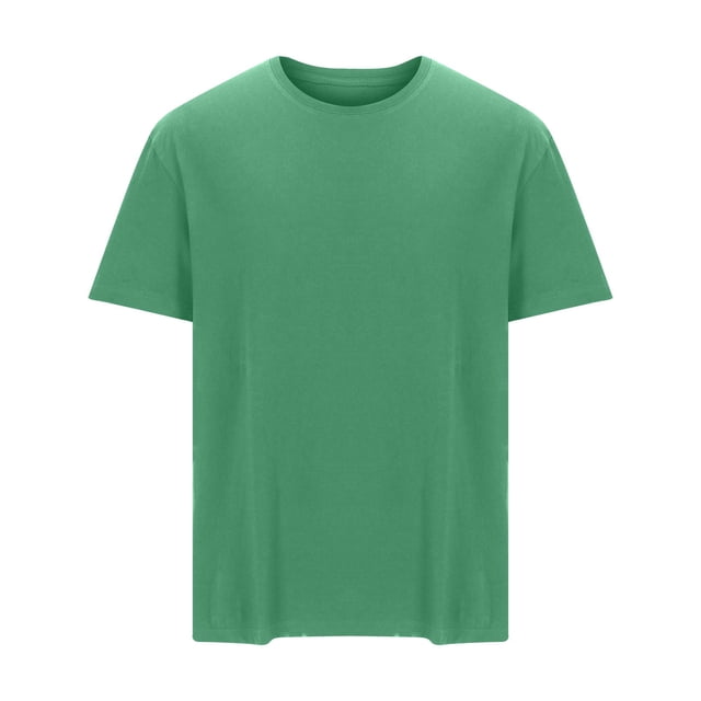 TIMIFIS T-Shirts pour Homme Été Classique Col Rond T-Shirts Couleur Unie Décontracté Manches Courtes Quotidien Chandail T-Shirt Hauts