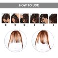 thumbnail image 4 of EeaseCA Clip in Hair Bangs Fringe Bangs Hair Extensions Straight Clip on Bangs Hairpiece, 4 of 7