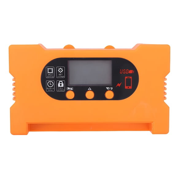 Mistaha Contrôleur de Charge à Panneau Solaire avec Écran OLED et Multiples Sorties - Contrôleur PWM Haute Efficacité 30A avec Protection contre les Surcharges/surintensités - Reconnaissance Automatique 12V/24V - USB*2+Type-C