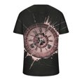 thumbnail image 4 of Birdeem Chandail Décontracté pour Hommes Col en V Imprimé Manches Courtes T-Shirt Blouse, 4 of 4