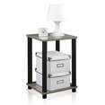 thumbnail image 3 of Furinno 99800GYW/BK Turn-N-Tube Table d'Appoint, Chêne Français Gris/noir, 3 of 5