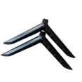 thumbnail image 1 of Miulika 2 Pieces TV Stand Base Premium Practical Sturdy Portable Replace Accessories Length 18.5cm, 1 of 9
