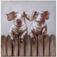 thumbnail image 1 of 24x24 porcs sur une clôture, 1 of 1