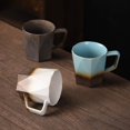 thumbnail image 4 of Old Vintage Mug Simple Coffee Cup Handmade Rough Pottery Drinking Cup 400ML Large Capacity Breakfast Cup, 4 of 4