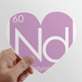 thumbnail image 1 of Chestry Elements Period Table Lanthanide Neodyum Nd Heart Vinyl Sticker Bicycle Bottle Decal, 1 of 3