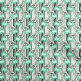 thumbnail image 1 of oneOone Rayon Sea Green Fabric Geometrical Sewing Craft Projects Fabric Prints By Yard 56 Inch Wide, 1 of 5