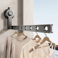 thumbnail image 2 of Bdday Portable Suction Cup Clothes Drying Rack Punch Wall-Mounted Clothes Rack Suitable for Balcony Camping Hotel Small Foldable Dryer Rack, 2 of 8
