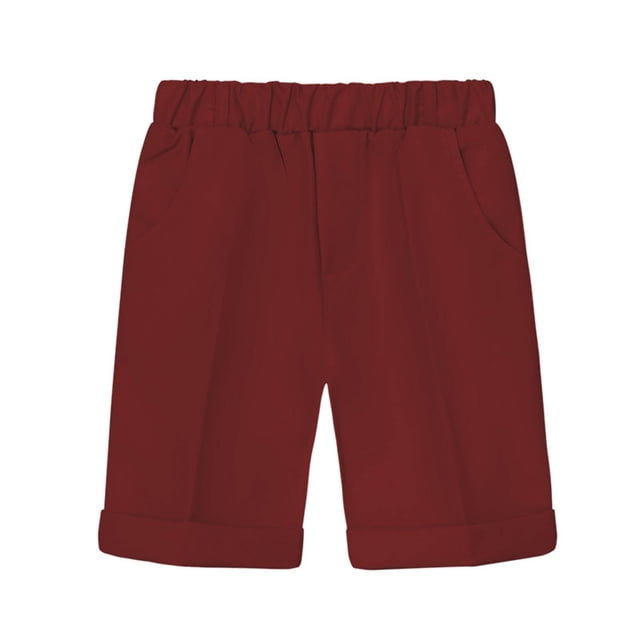 Toddler Boys Dress Shorts Straight Wide Leg Pants Solid Color Pull on Summer Shorts