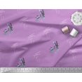 thumbnail image 3 of Soimoi Japan Crepe Satin Fabric Dragonfly & Texture Printed Fabric 1 Yard 42 Inch Wide, 3 of 3