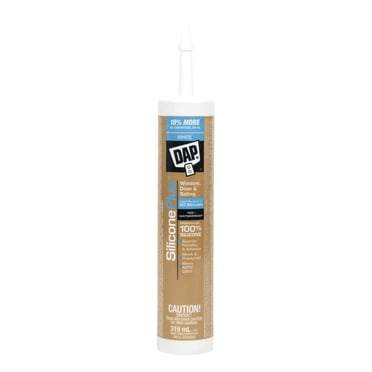 Scellant de silicone de qualité supérieure DAP Silicone Plus, 319ml, Blanc