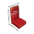 thumbnail image 3 of HOZADOIE Decorative Chairs Covers Christmas Dining Room Chair Covers Stretch Chair Slipcovers Protector Washable Kitchen Chair Cover for Dining Room Christmas Decor Holiday Party Chair Cover Red, 3 of 6