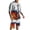 Red, variant on Men's Suits Product 2 Piece Outfits Hipster Printed Patchwork Tee Shirt And Shorts Set for Men Modern Sports Tracksuit Style Casual Yet