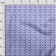 thumbnail image 3 of oneOone Velvet Medium Blue Fabric Writing Font Craft Projects Decor Fabric Printed By The Yard 58 Inch Wide, 3 of 4