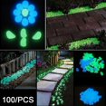thumbnail image 2 of 100 Pcs Aquarium Stones Luminous Resin Realistic Fake Stones for Aquarium, 2 of 8