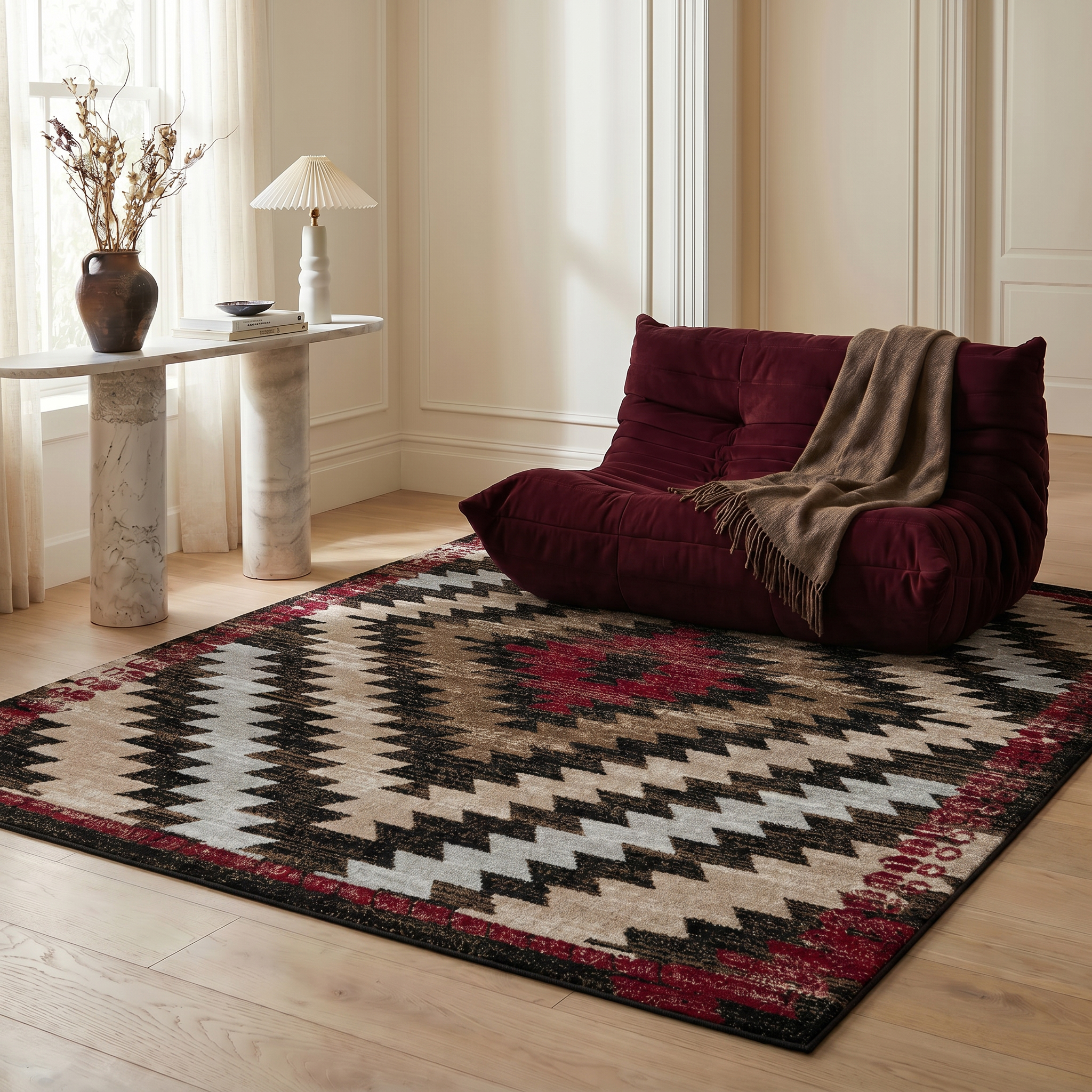 Rug Branch Sakarya Collection Modern Boho Geometric Indoor Area