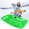 thumbnail image 3 of Traîneau à Neige Durable pour Adultes, Jouet d'Hiver en Forme de Traîneau à Gazon - Vert, 3 of 9