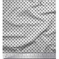thumbnail image 1 of Soimoi Black polyester Crepe Fabric Weather Cock & Dots Decor Fabric Printed Yard 42 Inch Wide, 1 of 5