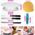 thumbnail image 3 of yeacher 124-Piece Premium Cake Decorating Kit with Turntable, Stainless Steel Tools, and Assorted Nozzles for Baking Enthusiasts, 3 of 7