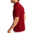 thumbnail image 2 of Hanes Mens FreshIQ X-Temp Pique Polo, 3XL, Deep Red, 2 of 3
