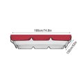 thumbnail image 3 of Housse de Remplacement pour Auvent de Balançoire d'Extérieur - Housse Supérieure 3 Places Robuste, Imperméable et Coupe-Vent pour Chaises Balançoire de Patio - Protection UV, Housse de Balançoire de Jardin Anti-Déchirure 74,8 Pouces x 52 Pouces pour Cour Arrière, Véranda, 3 of 5