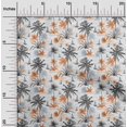 thumbnail image 2 of oneOone Rayon Orange Fabric Sea Life Pattern Craft Projects Decor Fabric Printed By The Yard 56 Inch Wide, 2 of 5