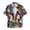 Black, variant on Jovati Hawaiian Shirt for Men, Short Sleeve Turndown Collar Floral Print Polyester Spandex Blend, Casual Summer Outdoor Wear