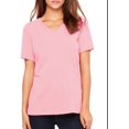 thumbnail image 2 of Bella Canvas 6405 Missy Jersey T-Shirt à Manches Courtes à Col en V, S, Rose, 2 of 6
