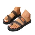thumbnail image 1 of IUJSOY Womens Flip Flops Clip Toe Ring Flat Sandals Comfortble Yoga Mat Mesh Beach Slippers Slides, 1 of 9