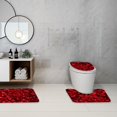 thumbnail image 1 of Thick Bathroom Rugs Mat,Bath Mats for Bathroom Non Slip,Valentine's Day Foam Bath Mat Set,3pc Toilet Mat Carpet Set,Comfortable Water-Absorbent Non-Slip- Thickened- Machine Washable and Easy To Dry, 1 of 8