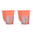 thumbnail image 3 of Coffee  Cup Reusable Capsules 2Pcs Refillable Coffee Filter Cup Reusable Coffee  Cup For 2.0 K200 K300 K350 K360 K400 Red, 3 of 8