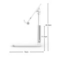 thumbnail image 2 of Cell Phone Stand, Adjustable Angle Height Phone Stand for Desk, Foldable Desktop Phone Holder, Phone Stand Compatible for Cell Phone/Tablet, 2 of 5