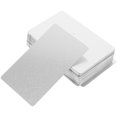 thumbnail image 4 of Milisten 100Pcs Blank Metal Cards Sublimation Metal Business Cards Thick Business Cards Name Cards, 4 of 5