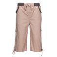thumbnail image 4 of Innerwin Pantalon Cargo à Cordon Élastique Taille Femme Capri Quotidien Taille Haute Mode Pantalon Court Gris Foncé m, 4 of 9