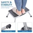 thumbnail image 4 of KK KINGRACK Metal Step Stool, Folding Step, Anti-Slip Wide Pedal, 330lbs, Gray, 4 of 7