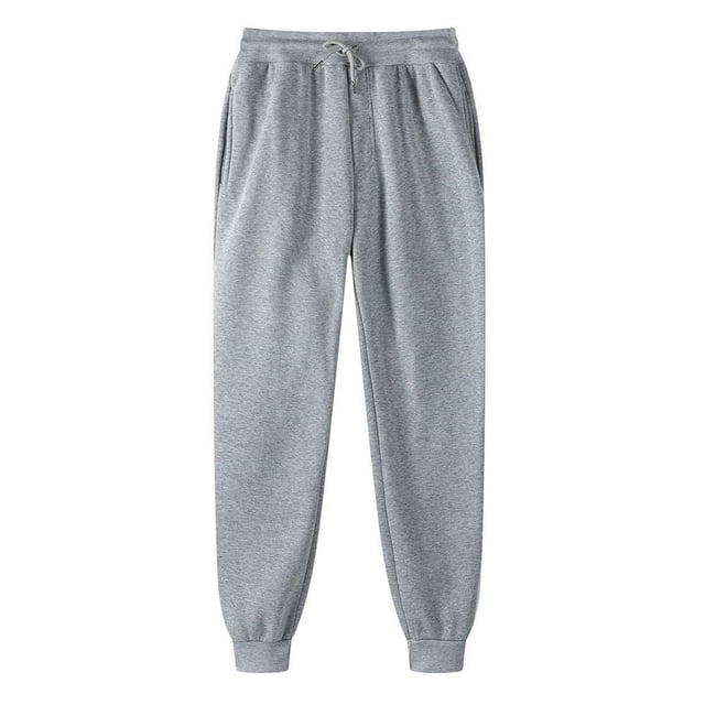 CHOK 50% off Clearance! Men‘s Plus Size Fleece Sweatpants Jogger Pants with Pockets Active Running Athletic Joggers Cuffed Ankle Sweat Pants Lounge Trousers