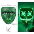 thumbnail image 4 of Masque d'Halloween Effrayant Costume d'Halloween pour Fêtes de Festival Costume pour Adulte, Enfants Masque de Cosplay à Lumières LED Masque Lumineux Rouge, 4 of 5