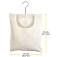 thumbnail image 2 of Home Textile Storage Product Title for Household Organization Outdoor Clothespin Holder Tote Bag for Laundry and Garden Use Rice White, 2 of 6