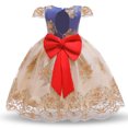 thumbnail image 2 of Robes de Demoiselles d'Honneur pour Filles Tout-Petits Princesse Robe de Fête de Mariage, 2 of 6