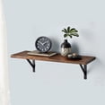 thumbnail image 5 of hometrends Rustic Shelf with Metal Brackets, 5 of 5