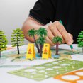thumbnail image 3 of Shisuyan 15pcs Miniature Traffic Signs And Road Blocks Set For Kids Educational Traffic Toys For Children Realistic Road Simulation Playset, 3 of 8
