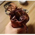 thumbnail image 5 of Simple Retro Storage Bag New Leather Drawstring Coin Purse Small Purses Wallets for Women Man Leather Coin Pouch Change Purse Mini Coin Purse Keychain Wallet Mens Coin Pouch (Brown), 5 of 5