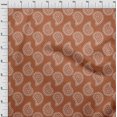thumbnail image 4 of oneOone Silk Tabby Medium Orange Fabric Block Sewing Craft Projects Fabric Prints By Yard 42 Inch Wide, 4 of 5
