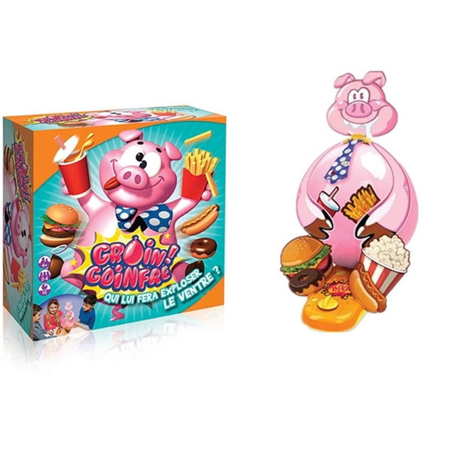 facefd Jeu de Table Cochon Gourmand Jeu de Ballon Cochon Jouet d'Interaction Familiale
