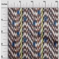 thumbnail image 1 of oneOone Soie Tabby Tissu Rayé & Chevron Ikat Décor Tissu Imprimé BTY 42 Pouces de Large, 1 of 4