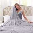 thumbnail image 1 of EGNMCR Summer Cooler Blanket Bed Blanket Thermal Blanket Lightweight Bed Breathable Soft Comfortable Blankets For Sleeping Washable Blanket For All Season Polyester Bedding Suits, 1 of 7