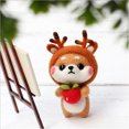 thumbnail image 2 of EQWLJWE Plush Toys Cute Litter Dog Pattern Handmade DIY Poke Wool Felts Material Production Package, 2 of 3