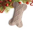thumbnail image 1 of Todaioua Dog Christmas Stocking, Knit Brown Christmas Stocking for Dogs, Bone Shape Dog Stocking Christmas Large Pet Stockings Hanging Dog Christmas Stocking for Dogs Cats Pets, 1 of 8
