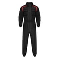 thumbnail image 3 of LiiYii Mens Long Sleeve Coverall Coverall With Zipper Pockets Fireman Mechanic Racing Uniform Black L, 3 of 5